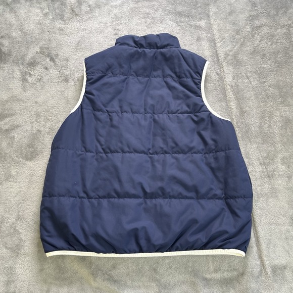 Under Armour Notre Dame Reversible Full Zip Puffer Vest Womens L Navy White - Picture 9 of 9
